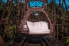Virasat Three Seater Hanging Swing Without Stand For Balcony, Garden Swing (Dark Brown)-VIRASAT FURNITURE & FURNISHING
