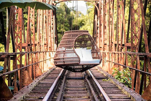 Virasat Three Seater Hanging Swing Without Stand For Balcony, Garden Swing (Dark Brown)-VIRASAT FURNITURE & FURNISHING