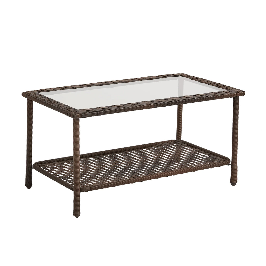 Virasat Outdoor Sofa Set 2 Seater, 2 Single Seater and 1 Center Table (Brown)-VIRASAT FURNITURE & FURNISHING