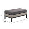 Virasat Outdoor Garden Balcony Sofa Set 2 Seater, 2 Single Seater and Ottoman Set (Grey)-VIRASAT FURNITURE & FURNISHING