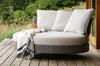 Virasat Outdoor Poolside Sunbed With Cushion Daybed (Grey) Braided & Rope-VIRASAT FURNITURE & FURNISHING