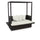 Virasat Outdoor Poolside Sunbed With Cushion Daybed Black-VIRASAT FURNITURE & FURNISHING