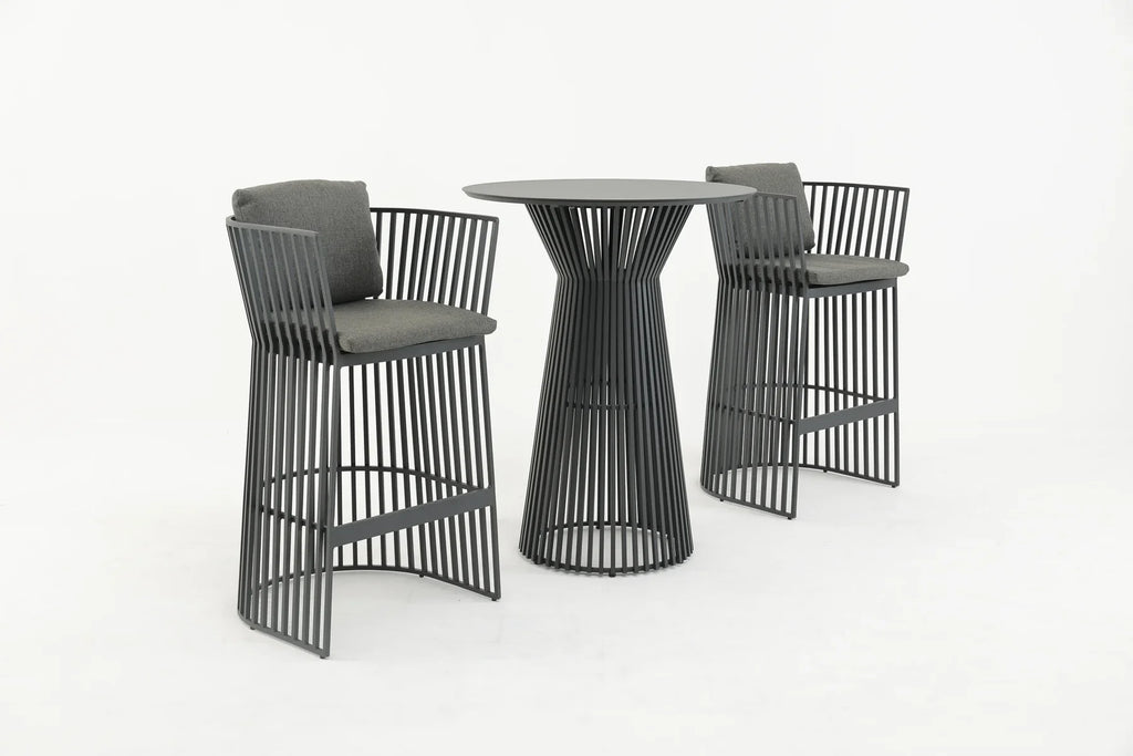 Virasat Outdoor Patio Bar Set 2 Chairs and 1 Table Set-VIRASAT FURNITURE & FURNISHING