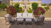 VIRASAT FURNITURE OUTDOOR ROPE SOFA SET 7-SEATER WITH OTTOMANS (BEIGE & OFF-WHITE)