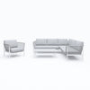 Virasat Outdoor Garden Balcony Sofa Set 5 Seater, 1 Single Seater and 1 Center Table Set, Braid & Rope(Grey)-VIRASAT FURNITURE & FURNISHING