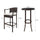 Virasat Outdoor Patio Bar Sets 2 Chairs and 1 Table (Brown)-VIRASAT FURNITURE & FURNISHING