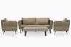Virasat Outdoor Sofa Set 2 Seater, 2 Single Seater and 1 Center Table (Seashell)-VIRASAT FURNITURE & FURNISHING