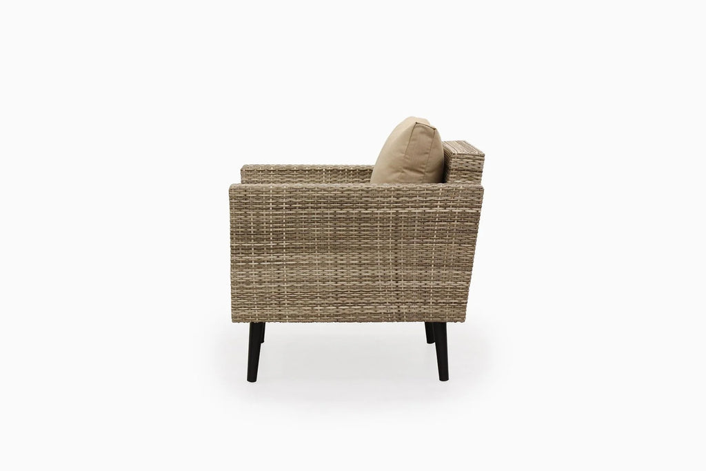 Virasat Outdoor Sofa Set 2 Seater, 2 Single Seater and 1 Center Table (Seashell)-VIRASAT FURNITURE & FURNISHING