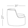 Virasat Outdoor Patio Seating Set 2 Chairs and 1 Table Set (Arabica)-VIRASAT FURNITURE & FURNISHING