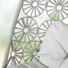 Virasat Single Seater Hanging Swing Without Stand For Balcony, Garden Swing (White)-VIRASAT FURNITURE & FURNISHING