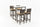 Virasat Outdoor Patio Bar Sets 4 Chairs 1 Table Brown-VIRASAT FURNITURE & FURNISHING