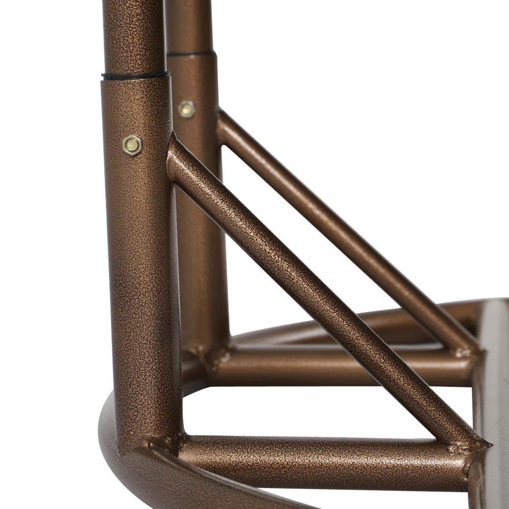 Virasat Double Seater Hanging Swing With Stand For Balcony, Garden Swing (Dark Grey)-VIRASAT FURNITURE & FURNISHING