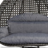 Virasat Double Seater Hanging Swing With Stand For Balcony, Garden Swing (Dark Grey)-VIRASAT FURNITURE & FURNISHING
