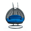 Virasat Double Seater Hanging Swing With Stand For Balcony, Garden Swing (Dark Grey)-VIRASAT FURNITURE & FURNISHING