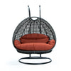 Virasat Double Seater Hanging Swing With Stand For Balcony, Garden Swing (Dark Grey)-VIRASAT FURNITURE & FURNISHING