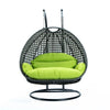 Virasat Double Seater Hanging Swing With Stand For Balcony, Garden Swing (Dark Grey)-VIRASAT FURNITURE & FURNISHING