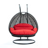 Virasat Double Seater Hanging Swing With Stand For Balcony, Garden Swing (Dark Grey)