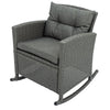 Virasat Outdoor Patio Seating Set 2 Chairs 1 Table Grey-VIRASAT FURNITURE & FURNISHING
