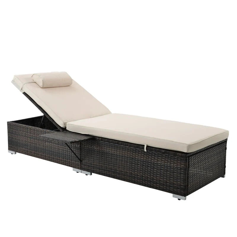 Virasat Drift Outdoor Swimming Poolside Lounger Set of 2 (Brown)