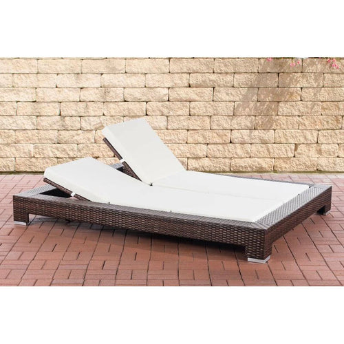 Virasat Outdoor Swimming Poolside Lounger Brown-VIRASAT FURNITURE & FURNISHING