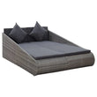 Virasat Outdoor Poolside Sunbed With Cushion Daybed (Grey)-VIRASAT FURNITURE & FURNISHING