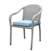Virasat Outdoor Patio Seating Set 2 Chairs and 1 Table Set (Grey)-VIRASAT FURNITURE & FURNISHING