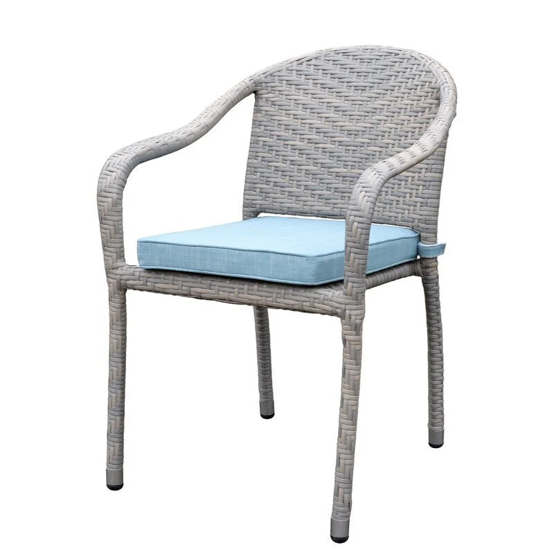 Virasat Outdoor Patio Seating Set 2 Chairs and 1 Table Set (Grey)-VIRASAT FURNITURE & FURNISHING