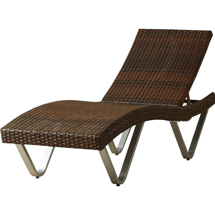 Virasat Crafter Outdoor Swimming Poolside Lounger (Brown)