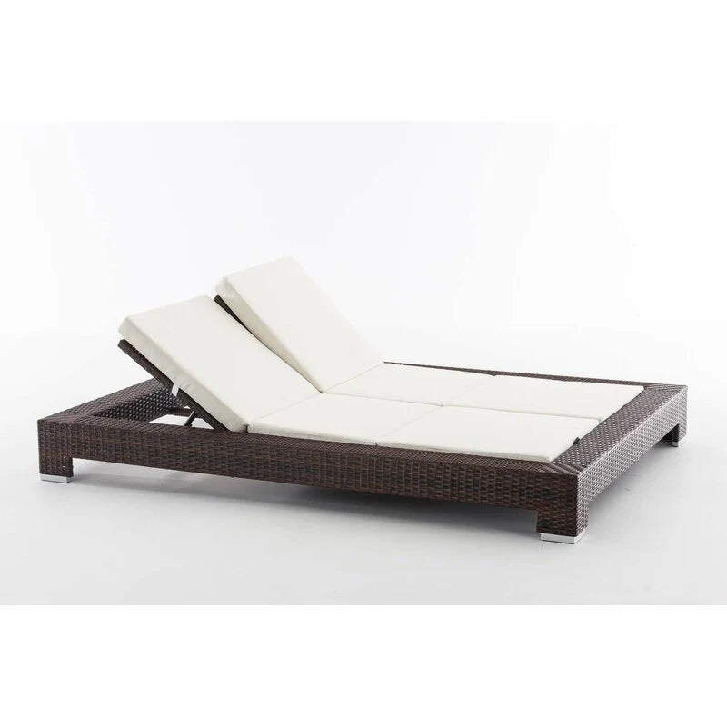 Virasat Outdoor Swimming Poolside Lounger Brown-VIRASAT FURNITURE & FURNISHING