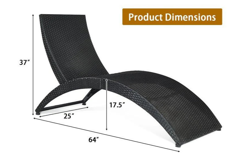 Virasat Outdoor Swimming Poolside Lounger Brown-VIRASAT FURNITURE & FURNISHING