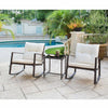VIRASAT FURNITURE DUCHESS OUTDOOR PATIO SEATING SET 2 CHAIRS AND 1 TABLE SET (BLACK)