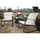 Virasat Outdoor Patio Seating Set 2 Chairs and 1 Table Set Black-VIRASAT FURNITURE & FURNISHING