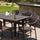 Virasat Outdoor Patio Dining Set 6 Chairs and 1 Table (Brown)-VIRASAT FURNITURE & FURNISHING
