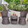 Virasat Outdoor Patio Seating Set 2 Chairs and 1 Table-VIRASAT FURNITURE & FURNISHING