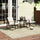 Virasat Outdoor Patio Seating Set 2 Chairs and 1 Table Set Black-VIRASAT FURNITURE & FURNISHING