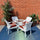 Virasat Outdoor Patio Seating Set 4 Chairs and 1 Table Set (White)-VIRASAT FURNITURE & FURNISHING