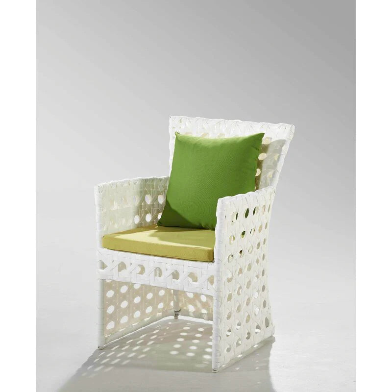 Virasat Outdoor Patio Dining Set 6 Chairs and 1 Table (White)-VIRASAT FURNITURE & FURNISHING