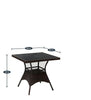 Virasat Outdoor Patio Seating Set 4 Chairs and 1 Table Set (Dark Brown)-VIRASAT FURNITURE & FURNISHING