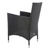 Virasat Outdoor Patio Dining Set 8 Chairs and 1 Table (Black)-VIRASAT FURNITURE & FURNISHING