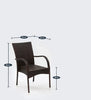 Virasat Outdoor Patio Seating Set 4 Chairs and 1 Table Set (Dark Brown)-VIRASAT FURNITURE & FURNISHING