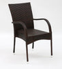 Virasat Outdoor Patio Seating Set 4 Chairs and 1 Table Set (Dark Brown)-VIRASAT FURNITURE & FURNISHING