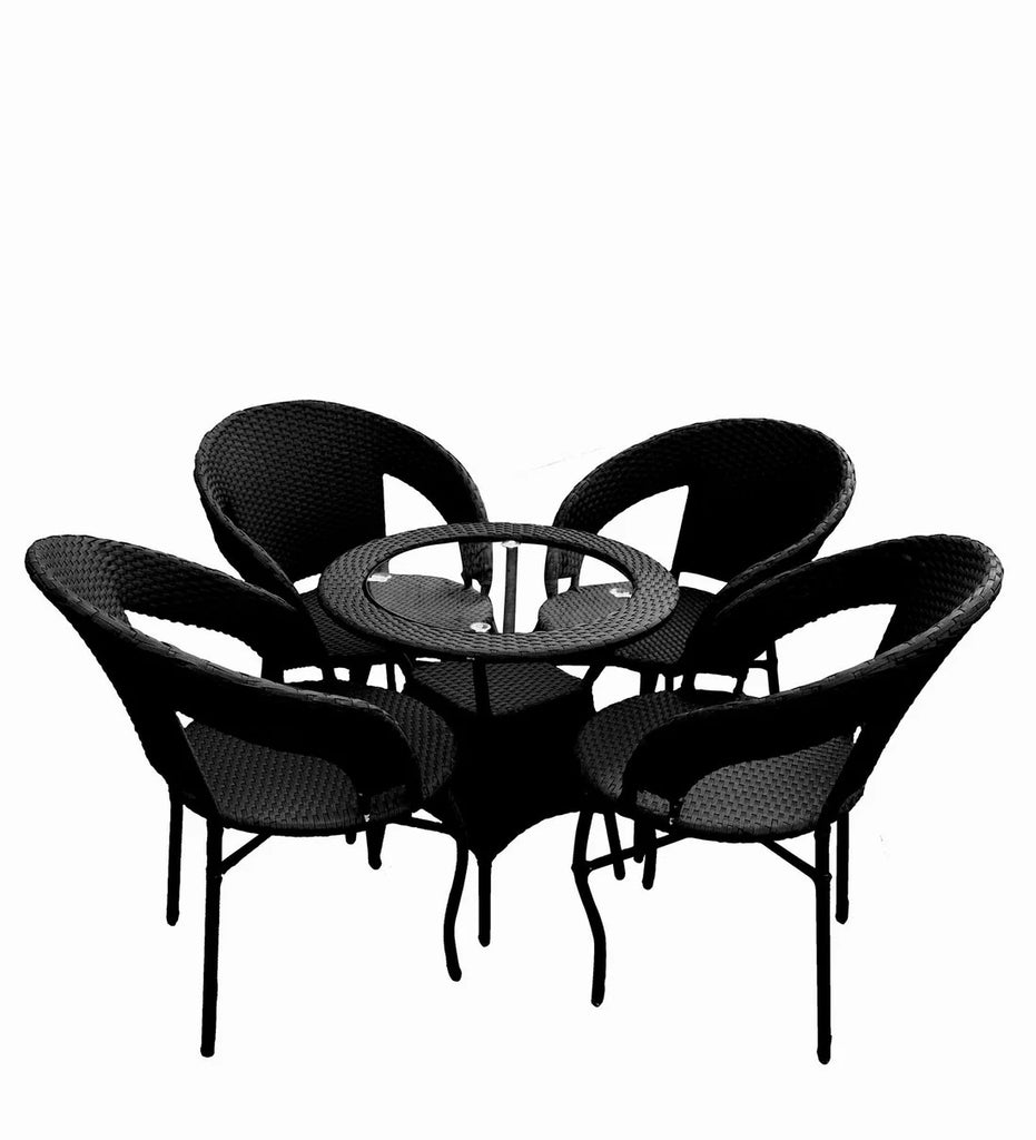Virasat Outdoor Patio Seating Set 4 Chairs and 1 Table Set-VIRASAT FURNITURE & FURNISHING