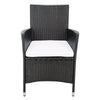 Virasat Outdoor Patio Dining Set 8 Chairs and 1 Table (Black)-VIRASAT FURNITURE & FURNISHING