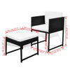 Virasat Outdoor Patio Dining Set 6 Chairs, 4 Ottoman and 1 Table (Black)-VIRASAT FURNITURE & FURNISHING