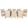 Virasat Outdoor Patio Dining Set 8 Chairs and 1 Table (Beige)-VIRASAT FURNITURE & FURNISHING