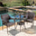 Virasat Outdoor Patio Seating Set 2 Chairs and 1 Table Set (Dark Brown)-VIRASAT FURNITURE & FURNISHING
