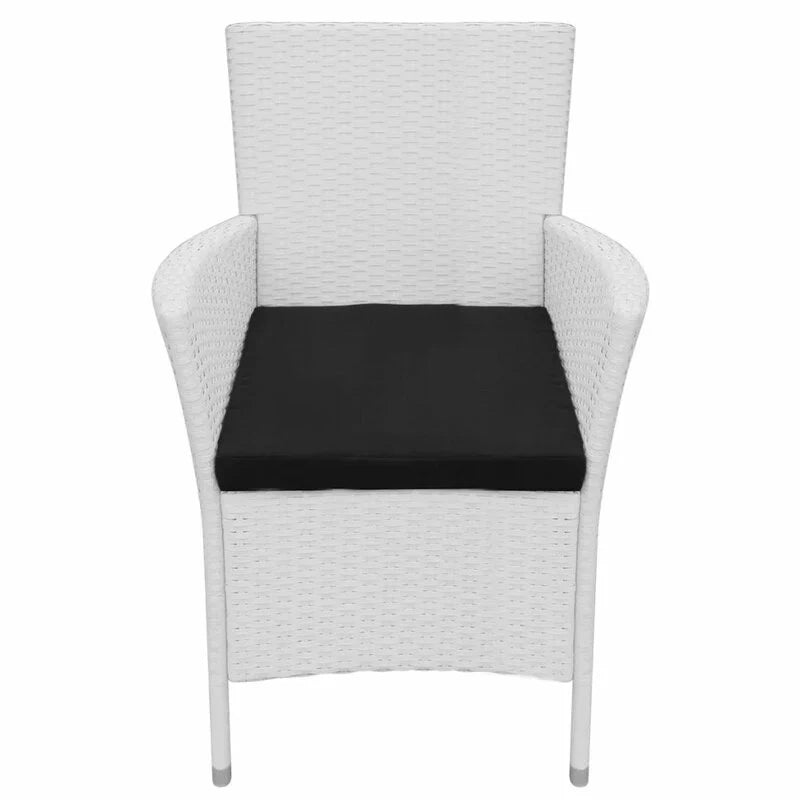Virasat Outdoor Patio Dining Set 8 Chairs and 1 Table (White)-VIRASAT FURNITURE & FURNISHING