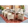 Virasat Outdoor Patio Dining Set 8 Chairs and 1 Table (Beige)-VIRASAT FURNITURE & FURNISHING