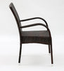 Virasat Outdoor Patio Seating Set 4 Chairs and 1 Table Set (Dark Brown)-VIRASAT FURNITURE & FURNISHING
