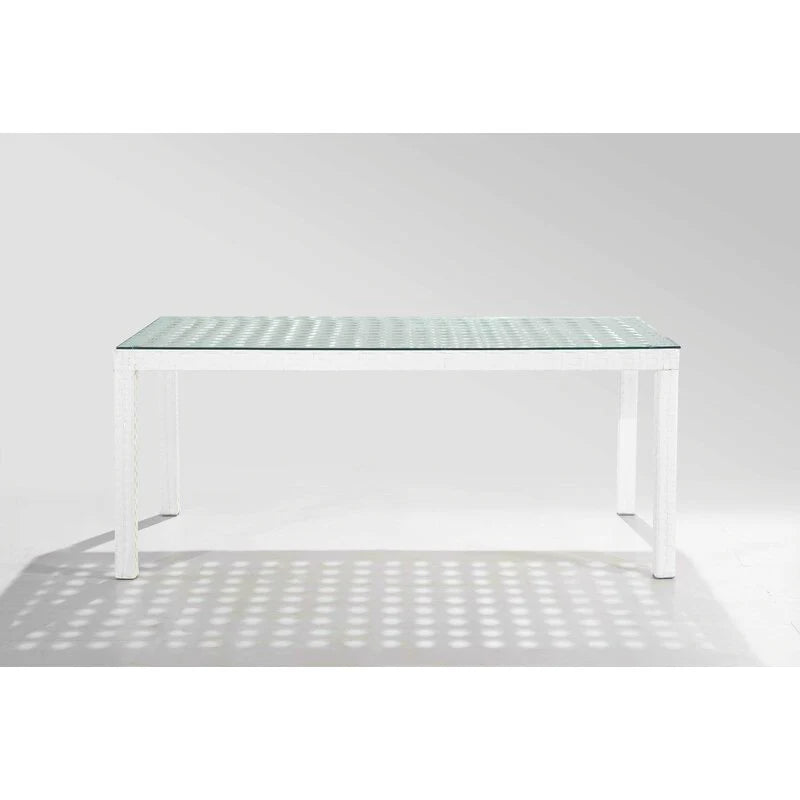 Virasat Outdoor Patio Dining Set 6 Chairs and 1 Table (White)-VIRASAT FURNITURE & FURNISHING